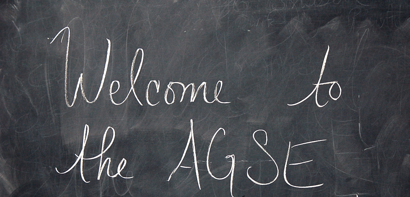Welcome to AGSE chalkboard