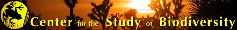 Banner for Center for the Study of Biodiversity