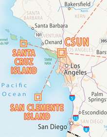 Map of CSUN Weather Stations