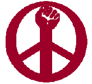 clenched fist in peace sign