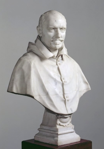 Portrait by Bernini of Cardinal ALessandro Damasceni Peretti