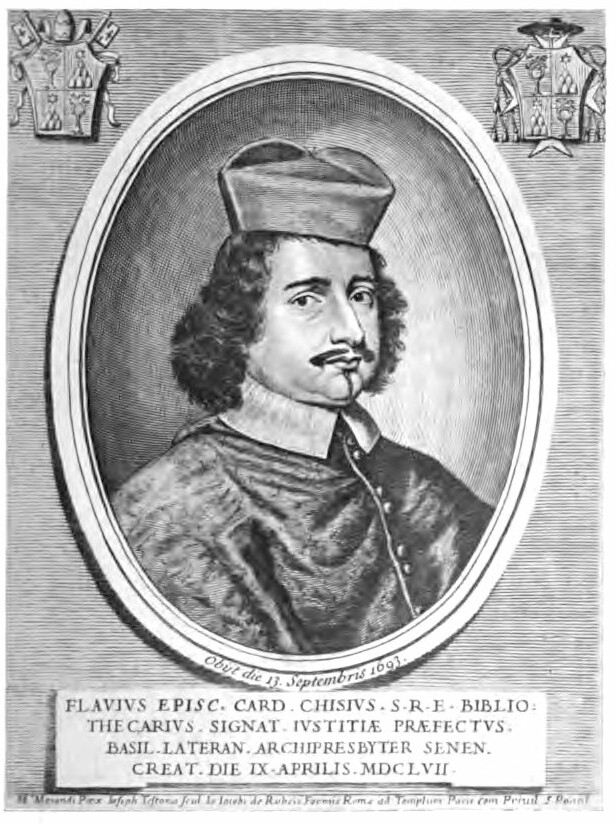 Cardinal Fabio Chigi, an engraving