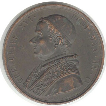 Poretrait of Pope Gregory XVI,  1834