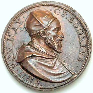 Pope Gregory XIV, 1590-91, a restrike