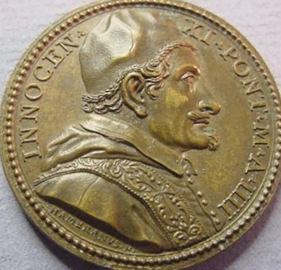 Pope Innocent XI, wearing the camauro, 1679 