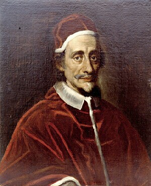 portrait of Pope Innocent XI, seated, by Velazquez