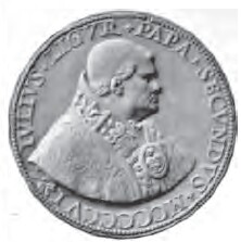 link to page concerning Pope Julius II (Della Rovere); medal by Gian Cristoforo Romano