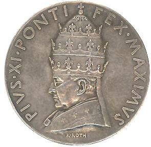 Pius XI, King Vittorio Emannuele III 1929