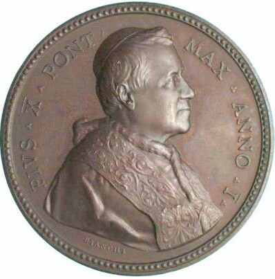 restoration of a  medal of Pius X