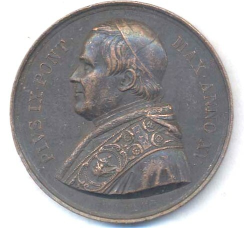 Pope Pius IX, Year 16, 1861, portrait by C. Voigt