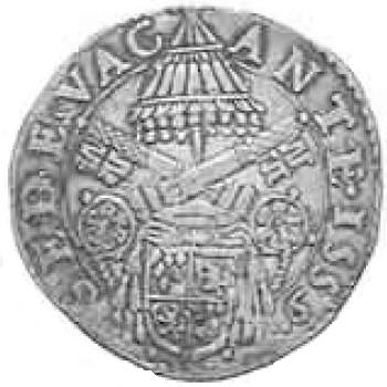 link to page concerning  the Sede Vacante of 1559;  Arms of Card. Sforza 
