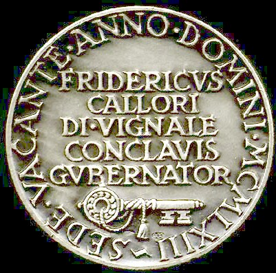 The Conclave Key, held by the Governor of the Conclave, Msgr. Federigo Callori 