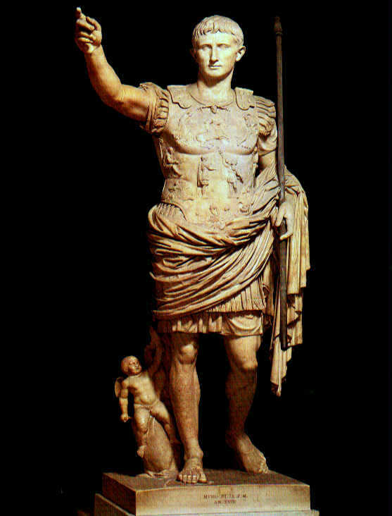 Statue of Augustus from the villa of his wife Livia at Prima Porta