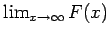 $\lim_{x\to\infty} F(x)$
