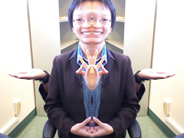 Dr. Gina Masequesmay's picture with double imaging