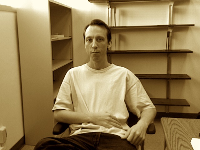 Prof. Phil Hutchinson in sepia tones.