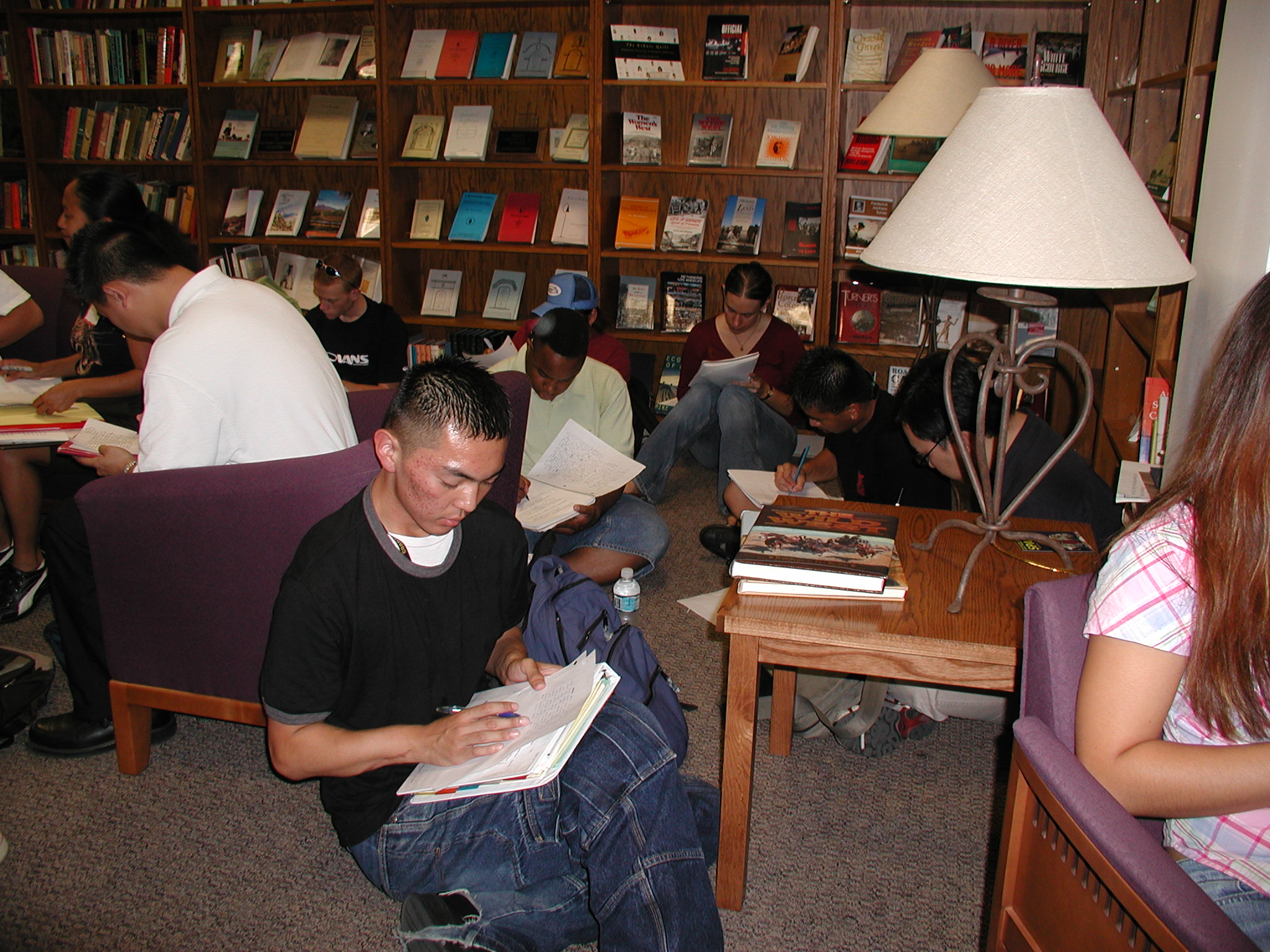 Students at the AAS Open House