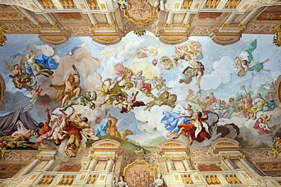 Decke der Bibliothek