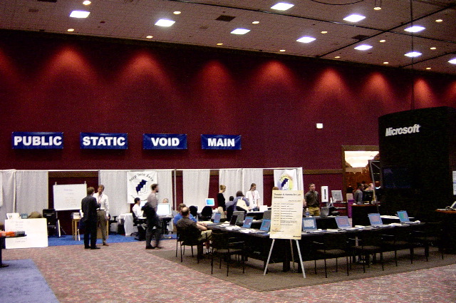 PSVM booth with Microsoft 