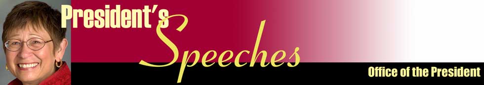 Top banner image for President's speeches webpage