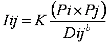 Formula for the Gravity Model
