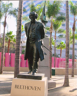 The Beethoven Statue in Pershing Square