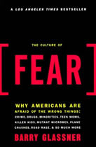 Book cover of "The Culture of Fear" showing the word "fear" in bright red against a black background.