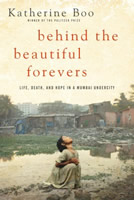 Cover shows a child in a shanty town, lifting her face to the sky; in the far distance behind her is a tall modern building.