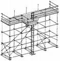 Scaffold used for construction.