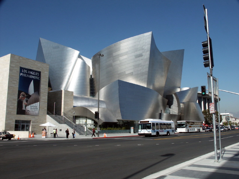 Disney Hall's Grand Avenue "face"