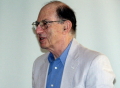 President Schaffer greets those present