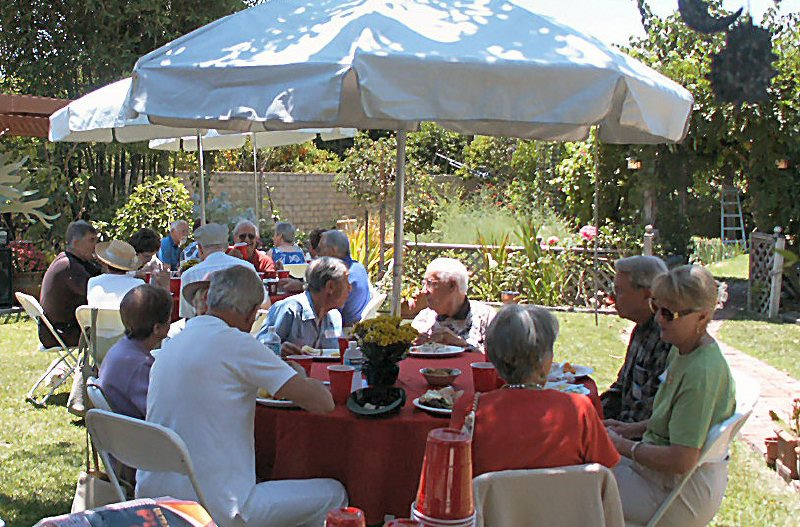 Enjoying conviviality and good food