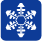 Snowflake symbol for winter