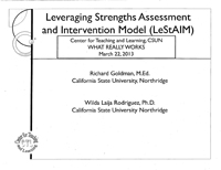 Wilda Laija-Rodriguez - Promoting Youth's positive development through learning strengths