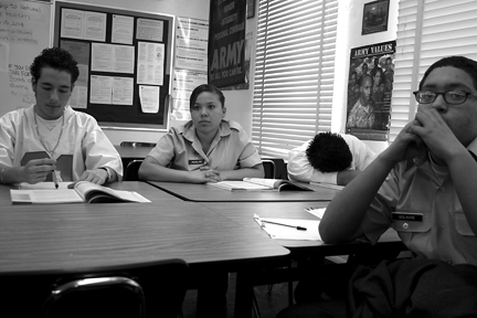 kids sitting at desks