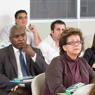 M.S. in Taxation students in class.