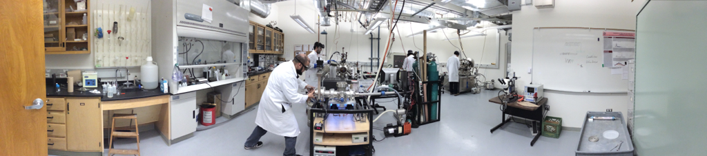 Students at work in the Garrett Research Laboratory.