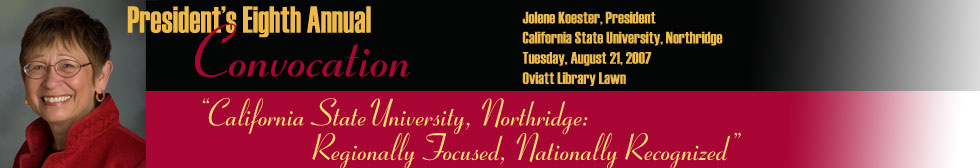 Banner image for President's 2007 Convocation Address