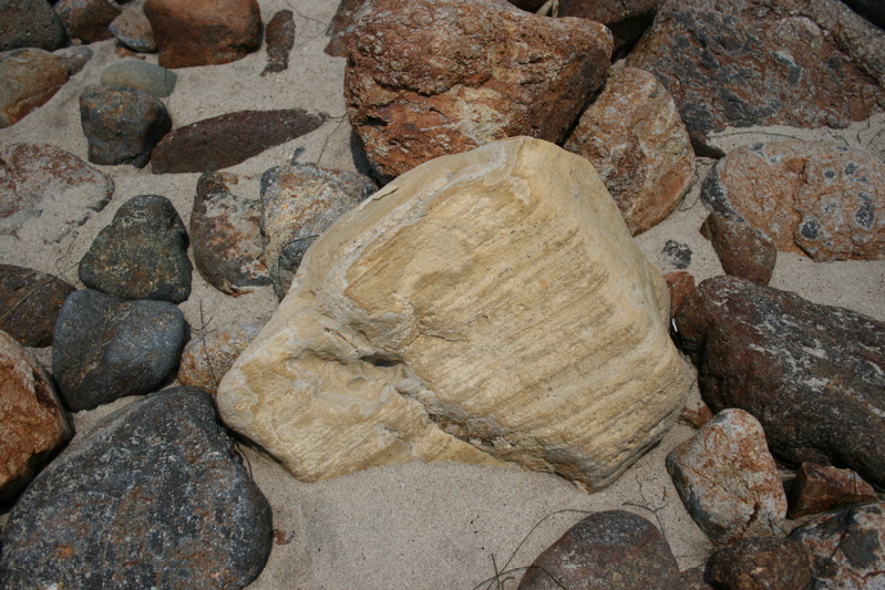 volcanic and sedimentary rocks