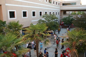 Convocation in Education Courtyard