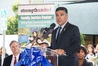 Tony Cardenas at the opening of the Family Justice Center
