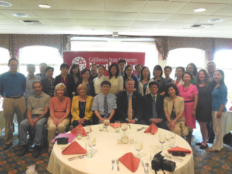 Dean Spagna and Provost Li host Shanghai Higher Education Delegation at CSUN