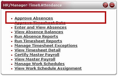 Approve Absences
