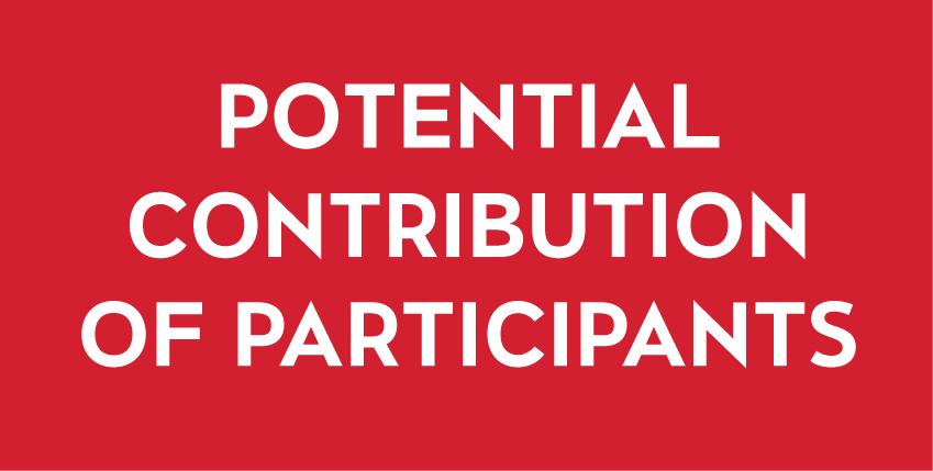 Potential Contribution of Participants