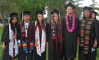 social and behavioral science students at convocation