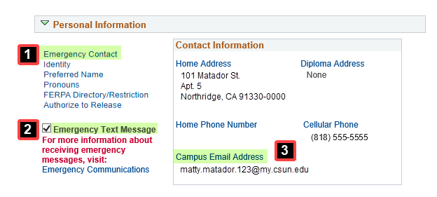 To return to the Student Center, use the drop-down menu and click “Go” button.