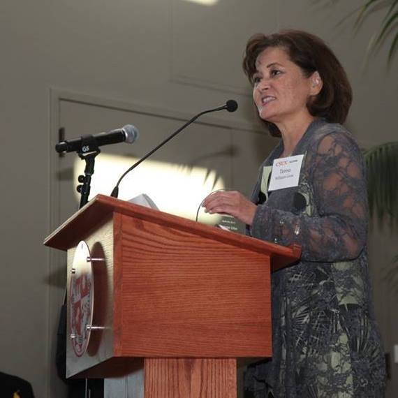 Dr. Teresa Williams-Leon speaks at the AAS 25th Anniversary Celebration