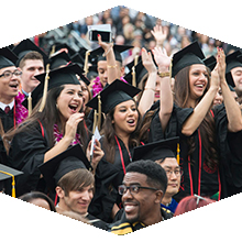 Graduating Students in Cap and Gown