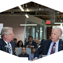 LACI CEO Fred Walti and Vice President of the United States Joe Biden 