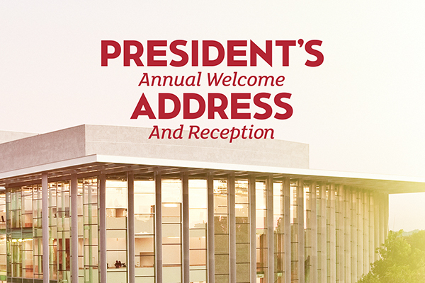 President's Annual Welcome Address and Reception